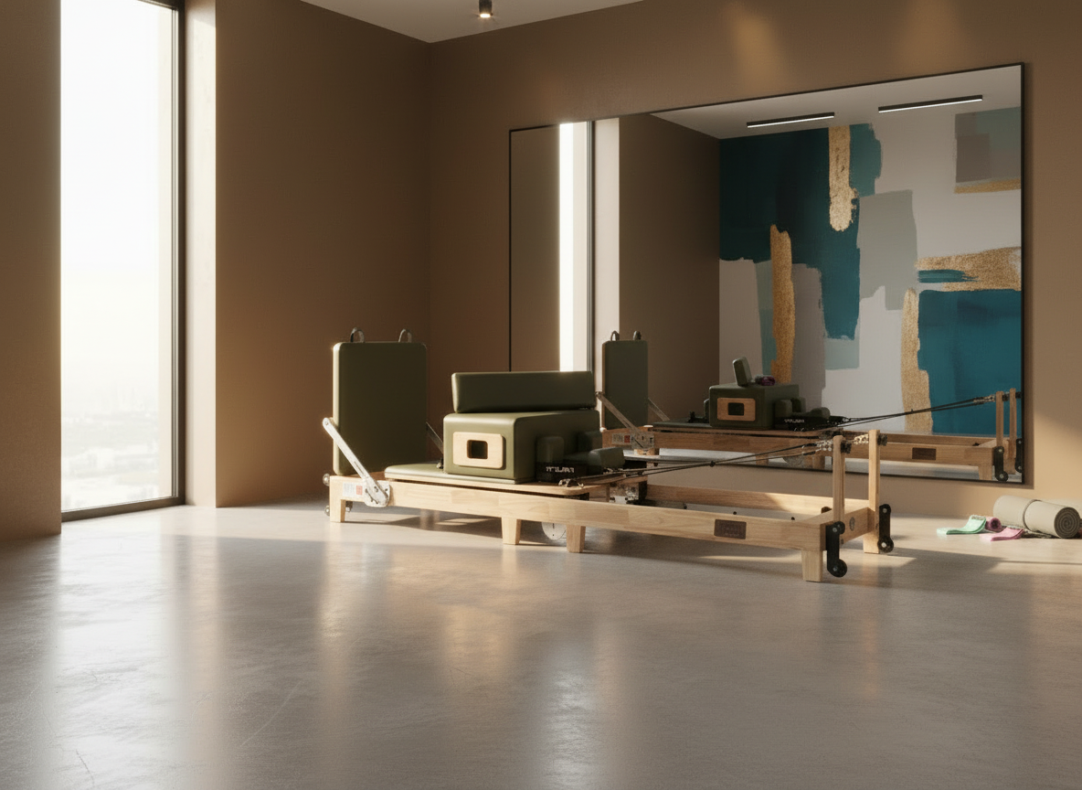 Trojan TERRA GREEN Oak Folding Reformer Inc Box & Jump Board New