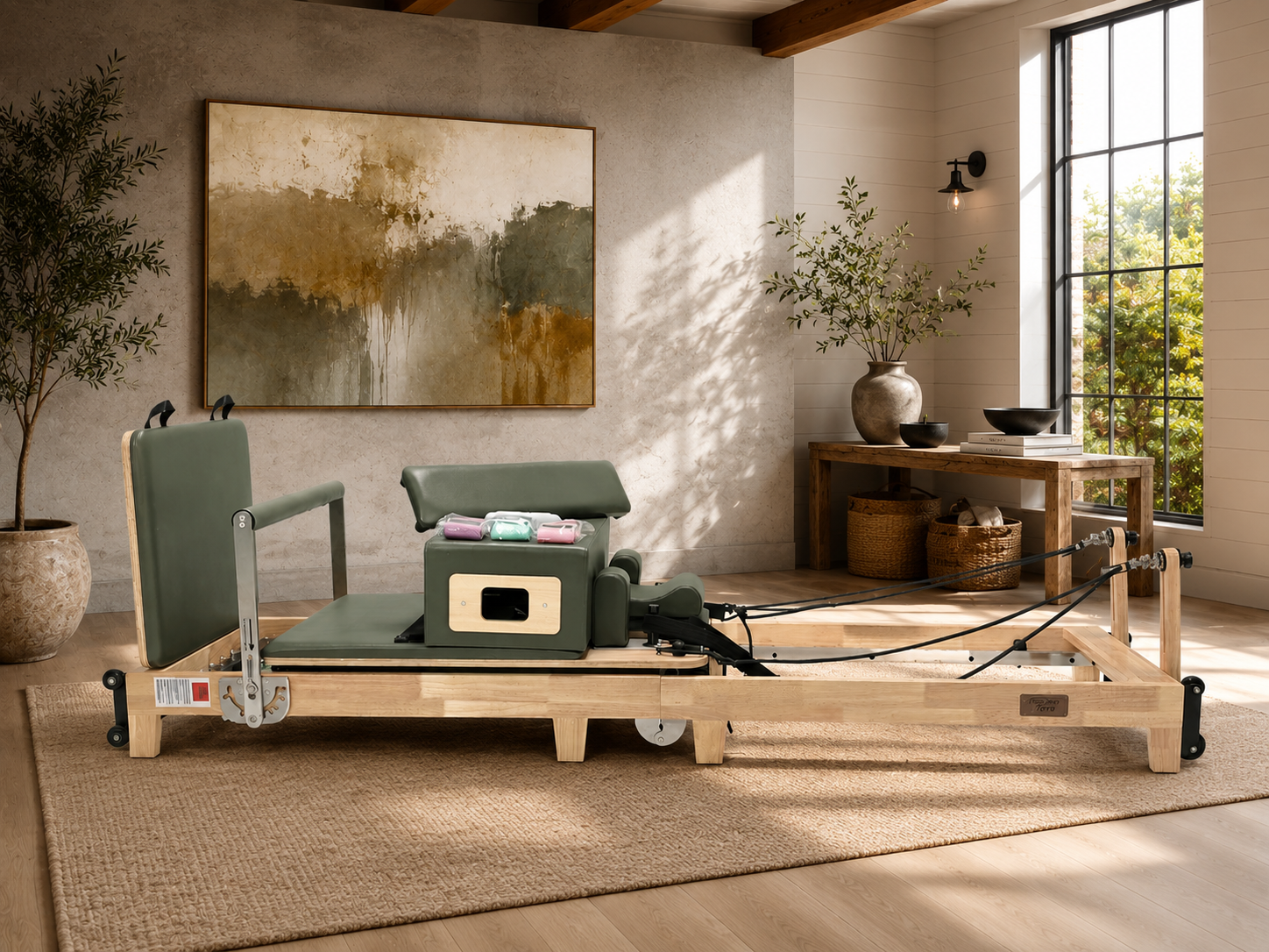 Trojan TERRA GREEN Oak Folding Reformer Inc Box & Jump Board New