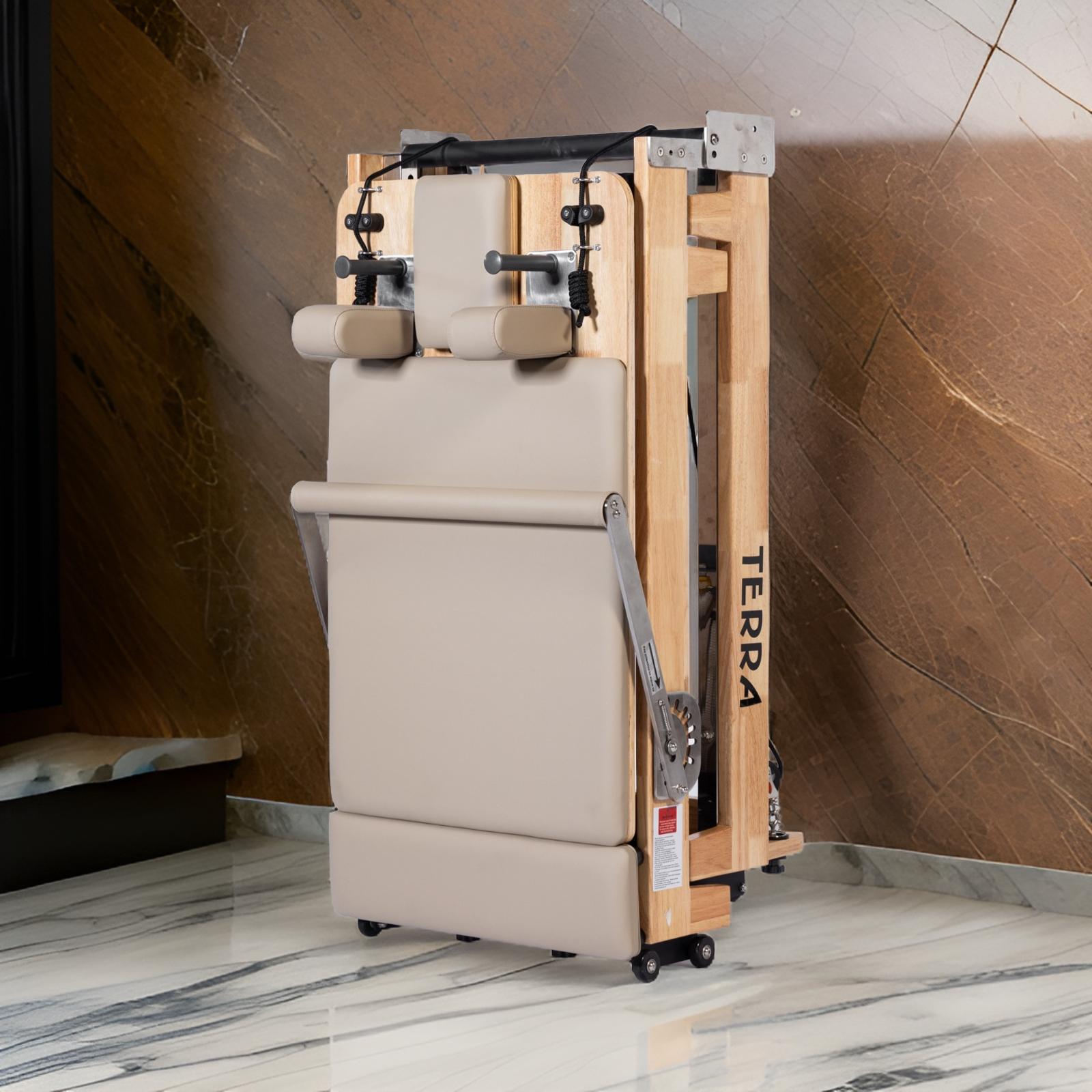 Trojan TERRA Beije Oak Folding Reformer Inc Box & Jump Board * NEW *