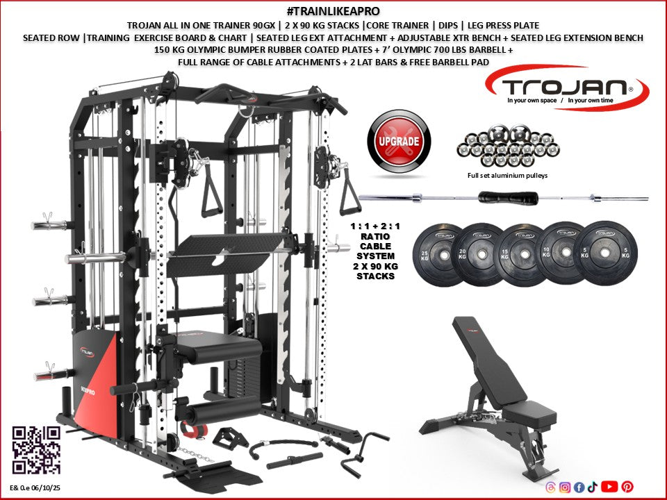 90XPRO All – In – One Trainer Smith TrainLikeaPro Pak