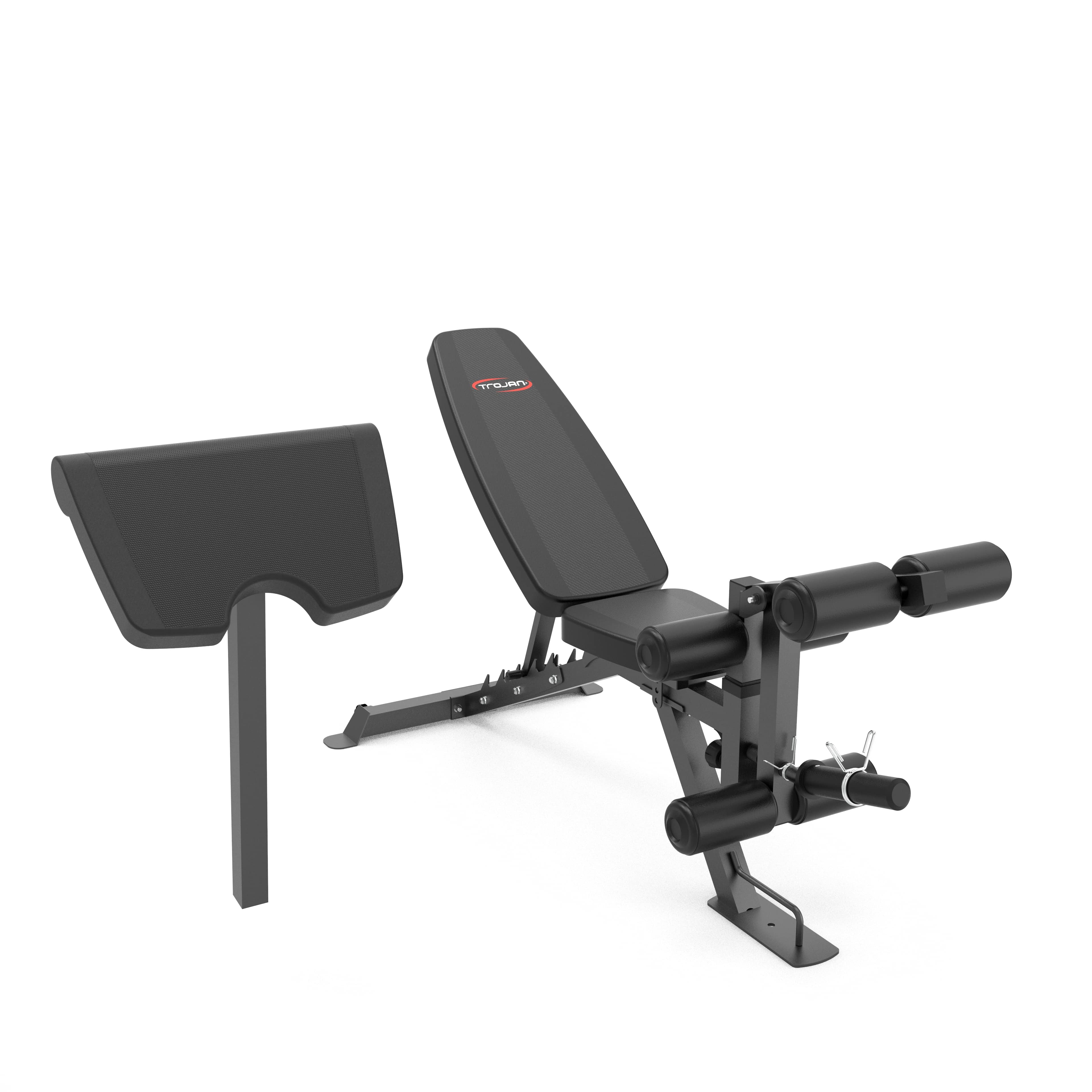 Exercise Bench FID Inc Leg Ext & Ham String Developer + 20 Kg D/Bell Set