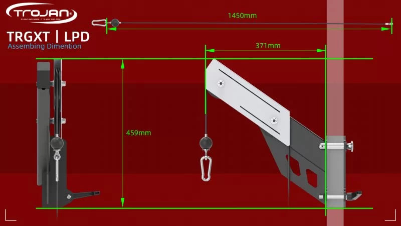 Functional Trainer Smith Machine Power Rack Inc Leg Press + Lat Pull Down Seat & Lat Attachment + Jammer Arms