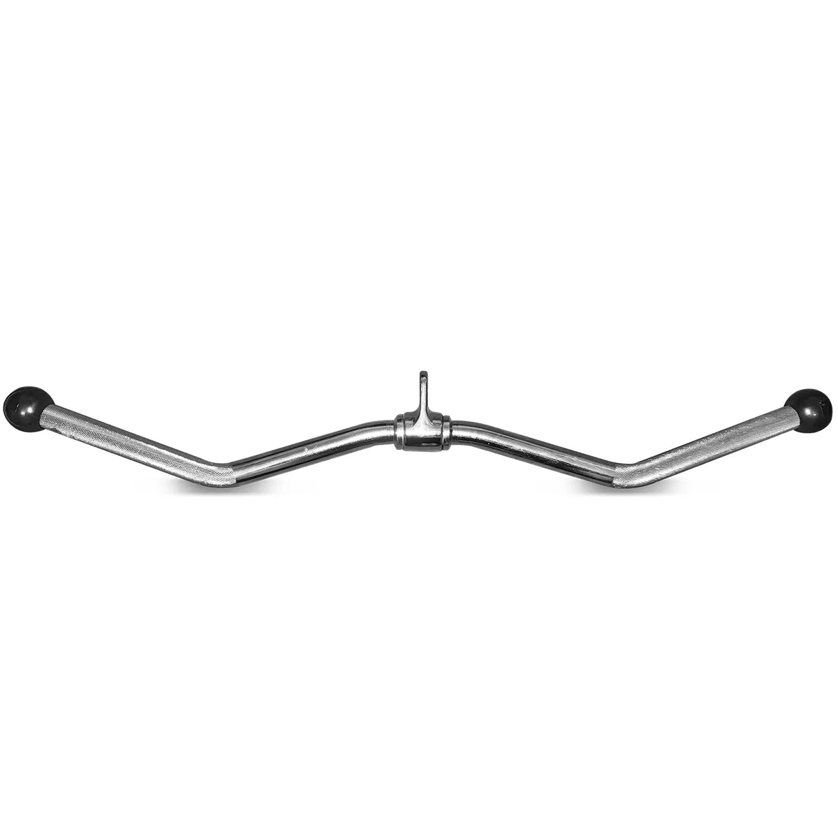 Revolving Cable Curl Bar Attachment 28 Inch - Chrome Tricep Press Down Handle