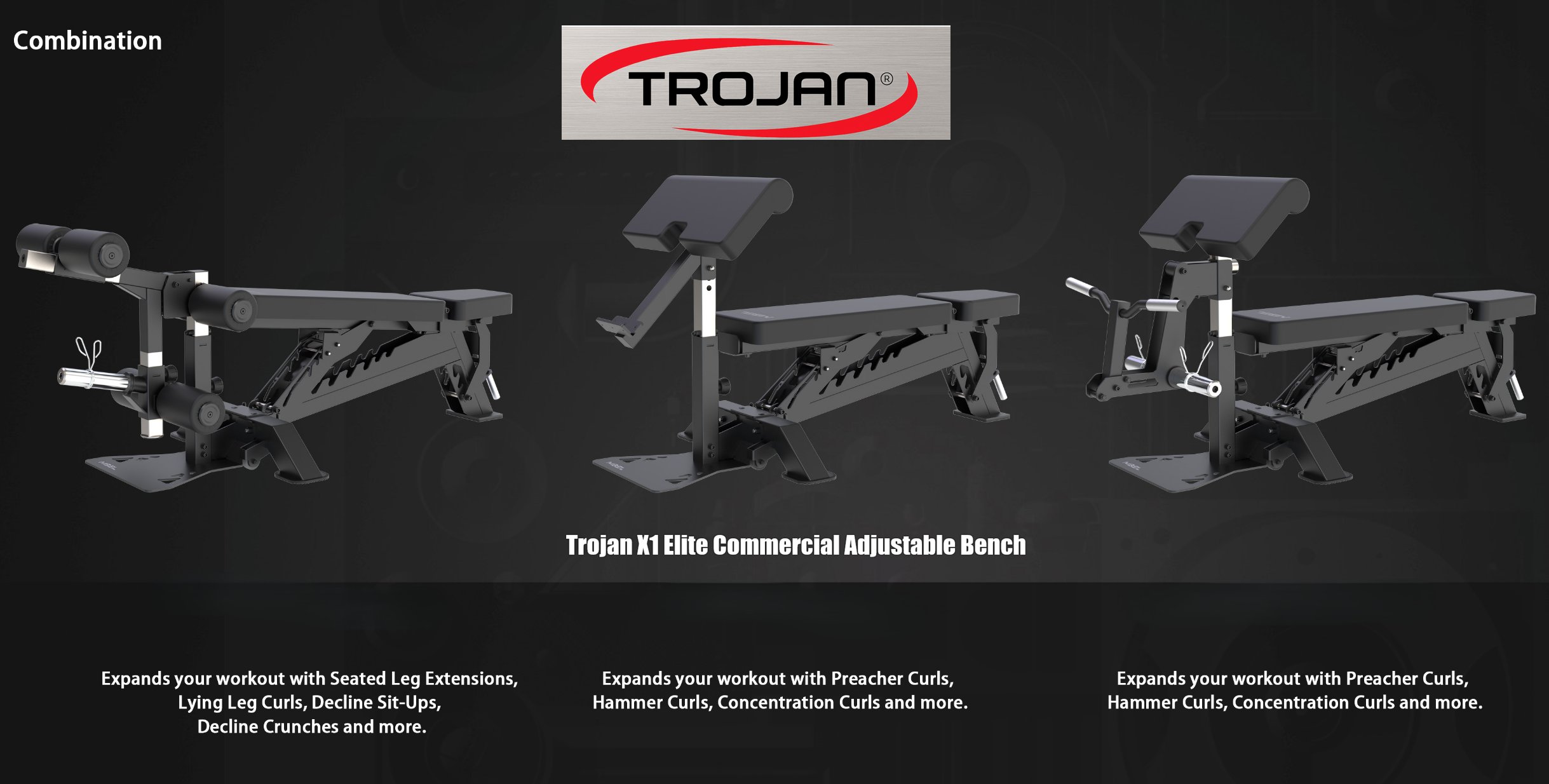 Trojan X1 Elite Commercial Adjustable Bench