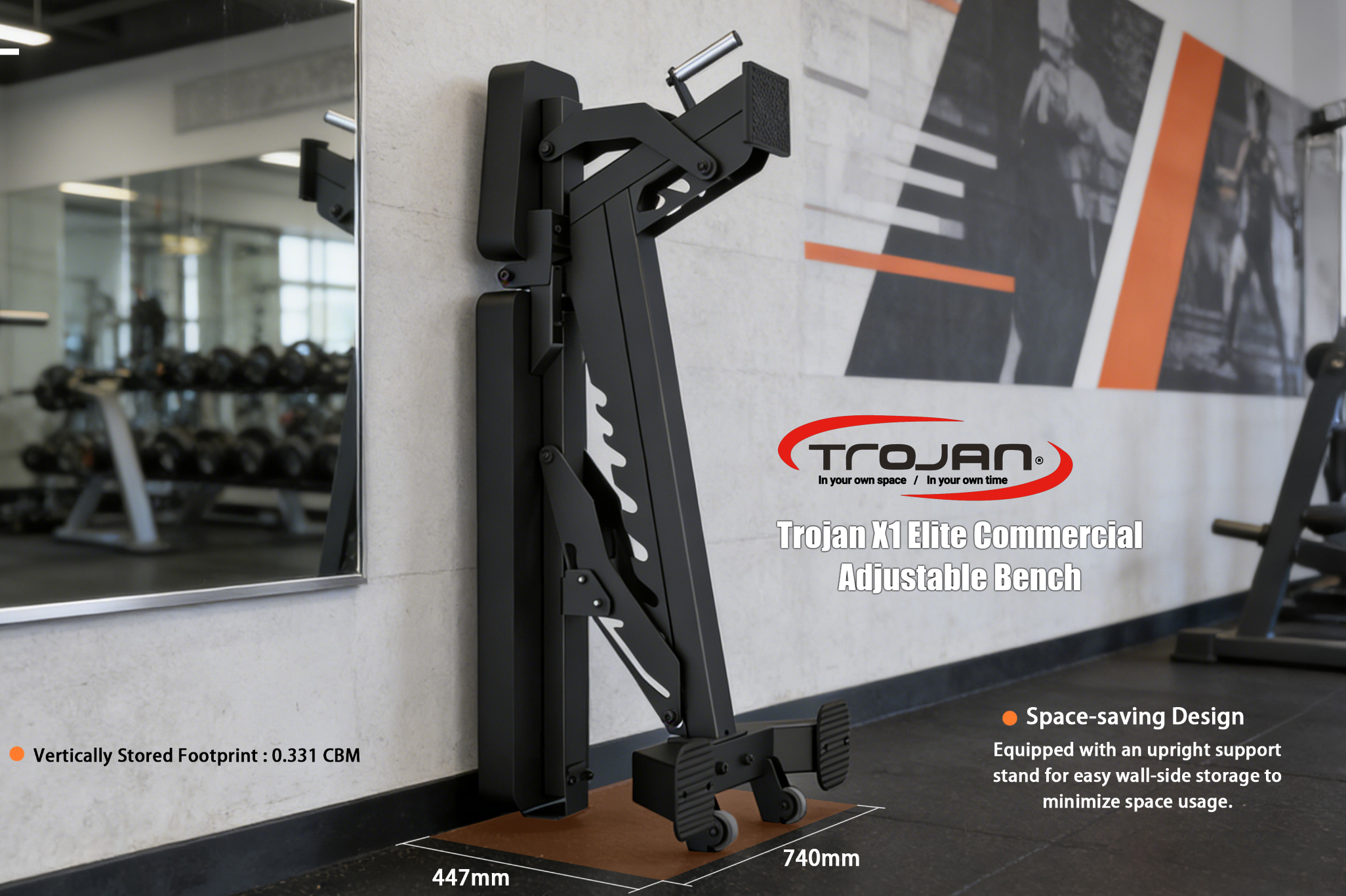 Trojan X1 Elite Commercial Adjustable Bench