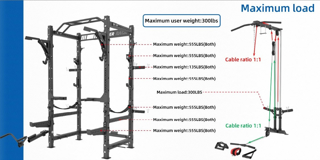 Lat Pull Down Attachment for PRO RACK