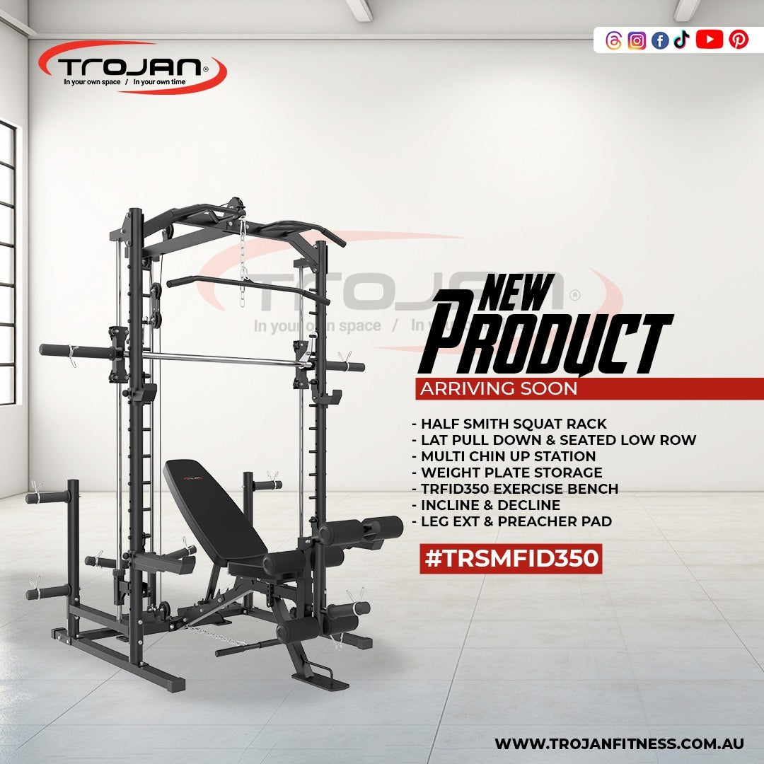 Trojan TRSM700 Half Smith Lat Pull Down + FID350 Bench
