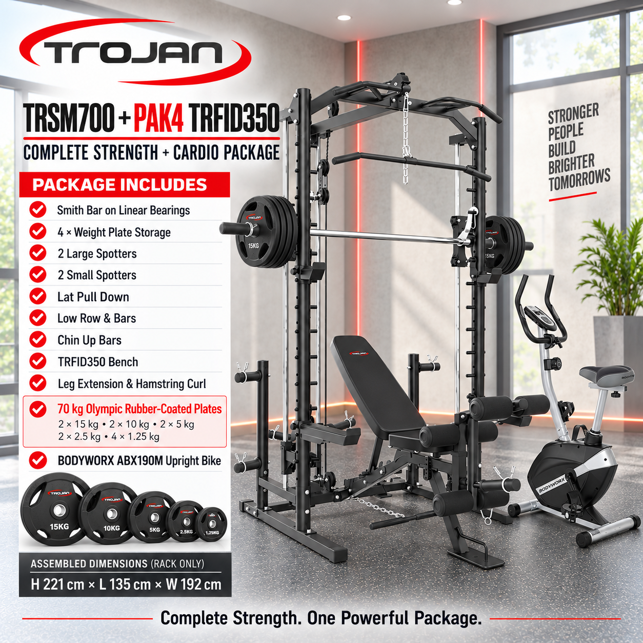 Trojan TRSM700 Half Smith + Lat Pull Down Package PAK4