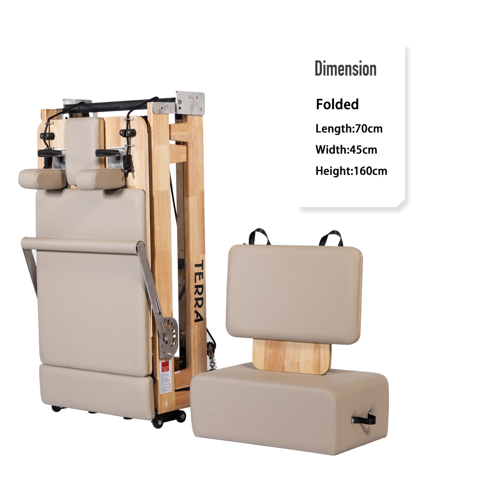 Trojan TERRA GREEN Oak Folding Reformer Inc Box & Jump Board * NEW *