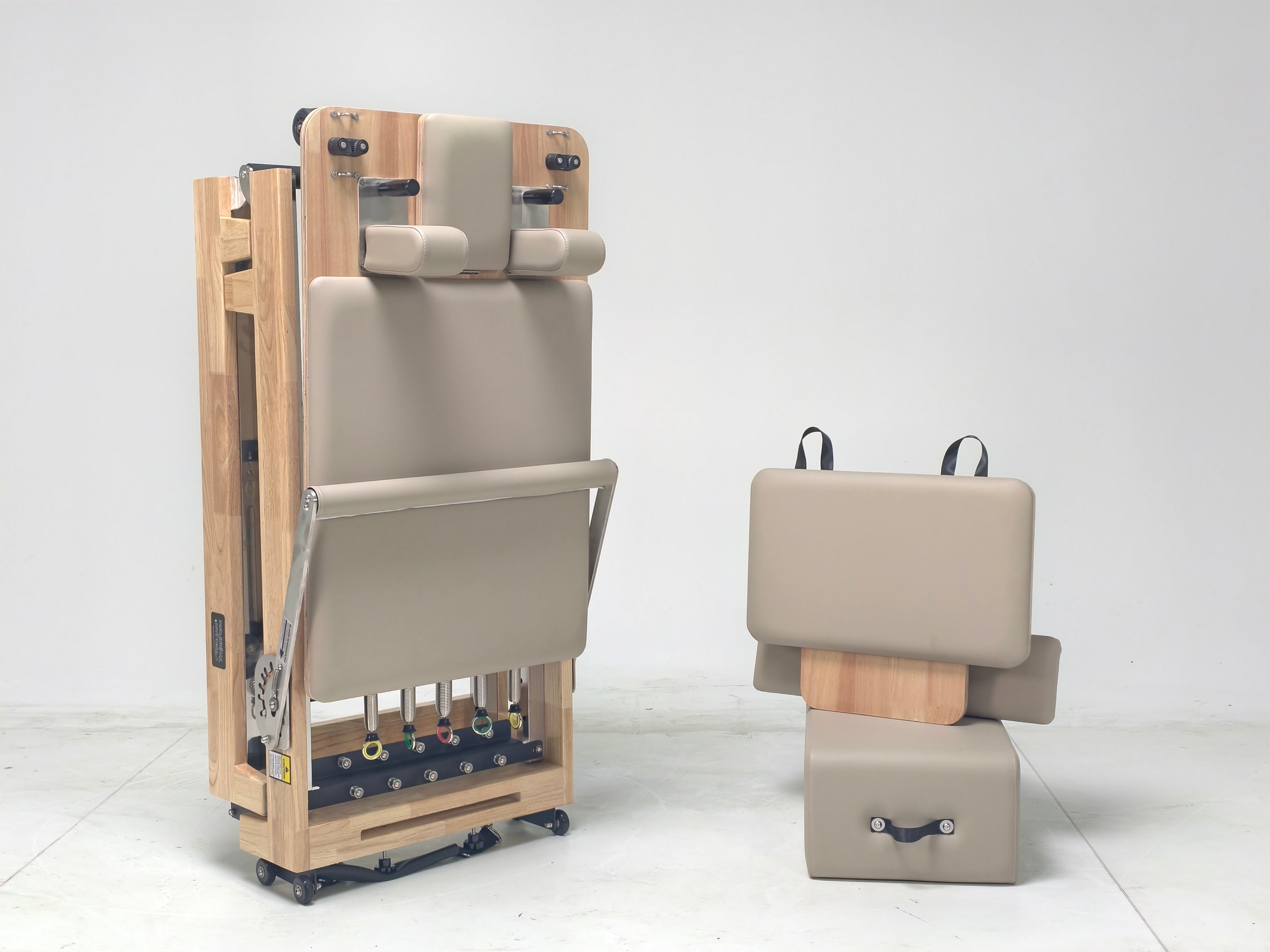 Trojan Beije Home Oak Foldable Pilates Reformer – Smart Fitness Value