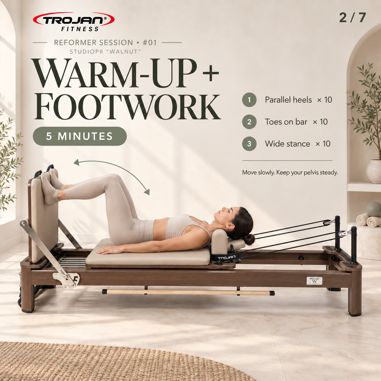 Trojan StudioPR " Walnutt " Premium Aluminium Reformer Inc Box & Jump Board