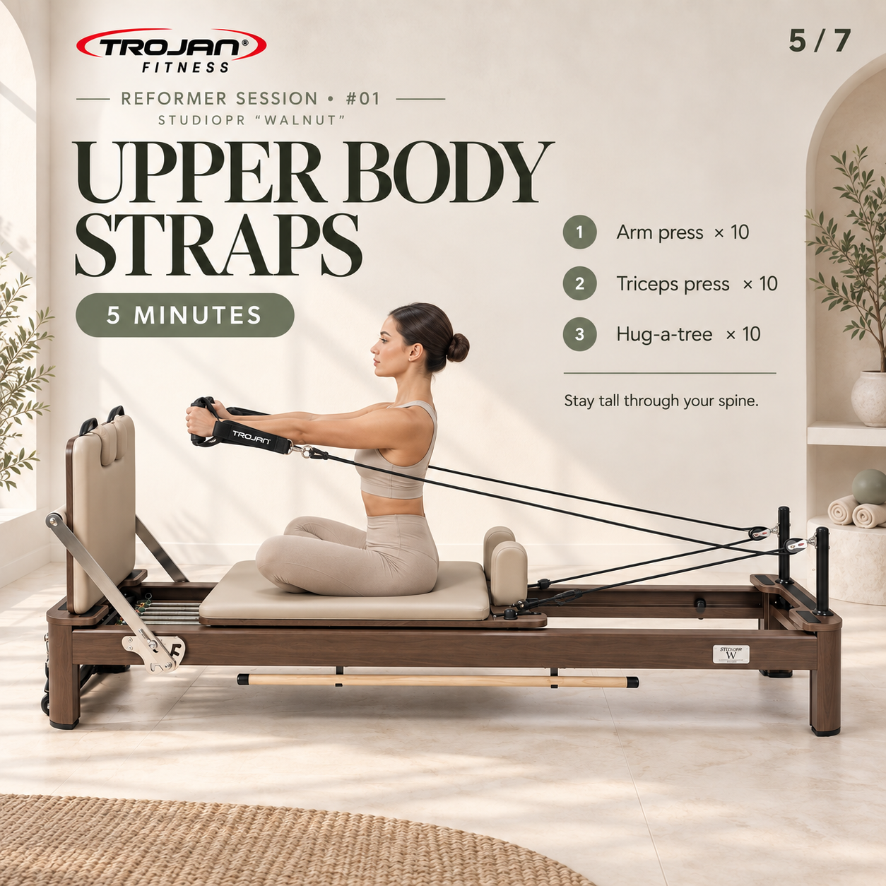 Trojan StudioPR " Walnutt " Premium Aluminium Reformer Inc Box & Jump Board