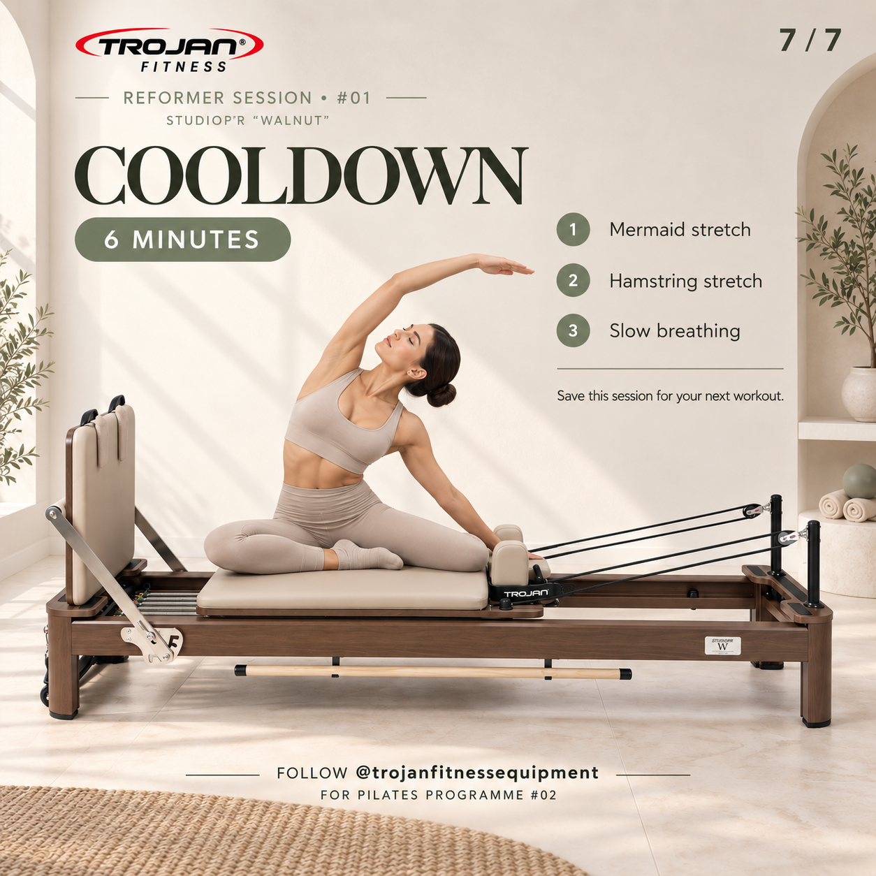 Trojan StudioPR " Walnutt " Premium Aluminium Reformer Inc Box & Jump Board