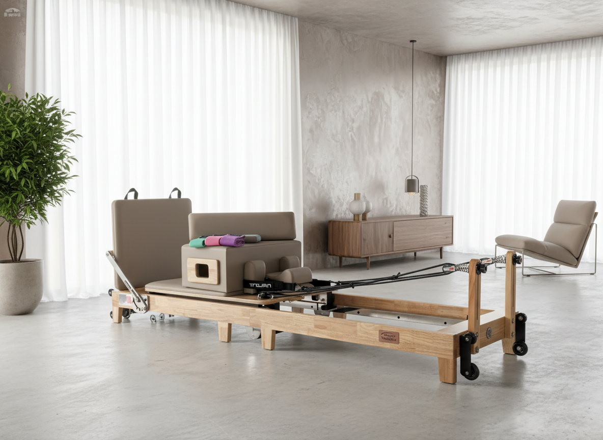 Trojan TERRA BEIJE Oak Folding Reformer Inc Box & Jump Board