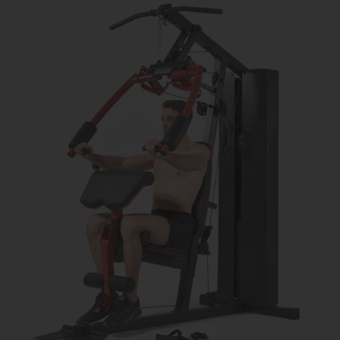 Home Gym Inc 205 Lbs Stack Chest Press Fly's Pecs Preacher Leg Ext & Preacher Curl