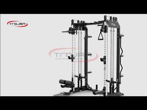 Trojan All in 1 Functional Trainer Power Rack Lat & PullDown