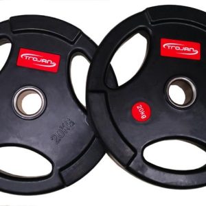 Olympic Weight Plates Rubber 3 Hole Grip Ergo Design/ Sold in Pairs