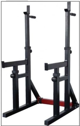 ajustable squat rack and dip stand0 2
