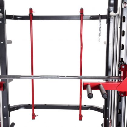 Functional Trainer Smith Machine Power Rack FID Bench Jammers + 100 Kg Weights  7' 20 Kg Barbell Boxing Kit