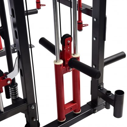 Functional Trainer Smith Machine Power Rack FID Bench Jammers + 100 Kg Weights  7' 20 Kg Barbell Boxing Kit