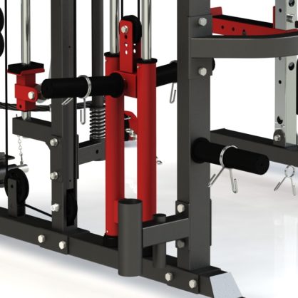 Functional Trainer Smith Machine Leg Press Power Rack 200 Kg Bumper Plates +Elite45° Legpress H/Squat + FID Bench & Leg Ext
