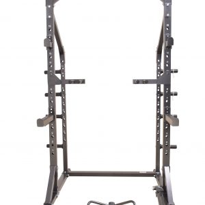 Trojan Half Squat Rack HD + Elite45° Leg Press Hack Squat Oly Bar 180 Kg Oly Plates & Seated Calf