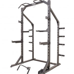 Squat Rack Inc Dips FID Bench 120 Kg Olympic Plates 7' Oly Bar + 175 Kg D/Bells + 3 Tier D/Bell Rack