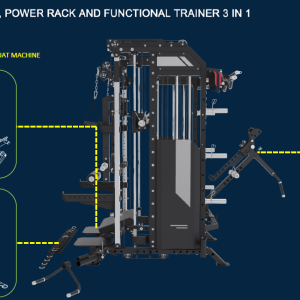 FPR90GTX Functional Trainer/Smith Machine & Squat Rack + 5 Attachments