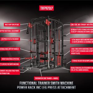 Functional Trainer Smith Machine Power Rack Inc Leg Press Attachment