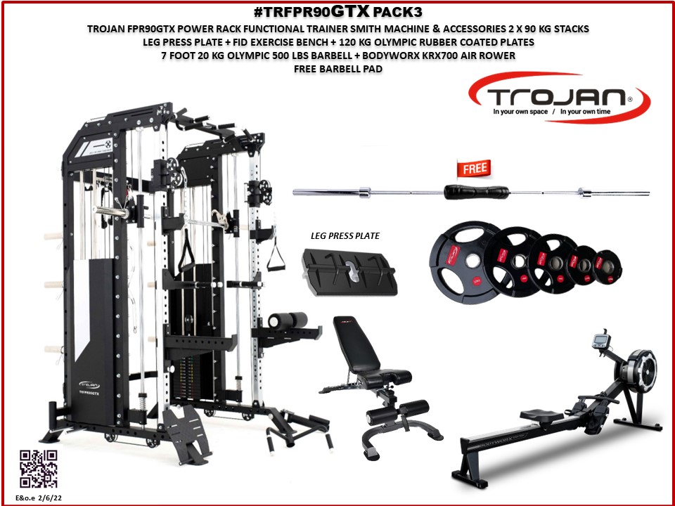 FPR90GTX Functional Trainer/Smith Machine & Squat Rack + Leg Press Pack3
