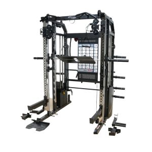 All in One Trainer 90XPRO Smith Functional Trainer 1:1 & 2:1 Cable Ratio + Leg Press + FID Bench
