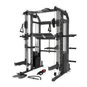 All in One Trainer 90XPRO Smith Functional Trainer 1:1 & 2:1 Cable Ratio + Leg Press