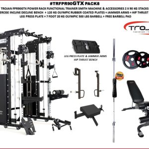 FPR90GTX Functional Trainer/Smith Machine & Squat Rack + Leg Press Pack8