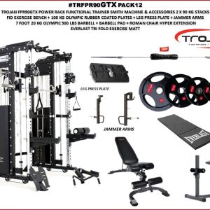 FPR90GTX Functional Trainer/Smith Machine & Squat Rack + Leg Press Pack12
