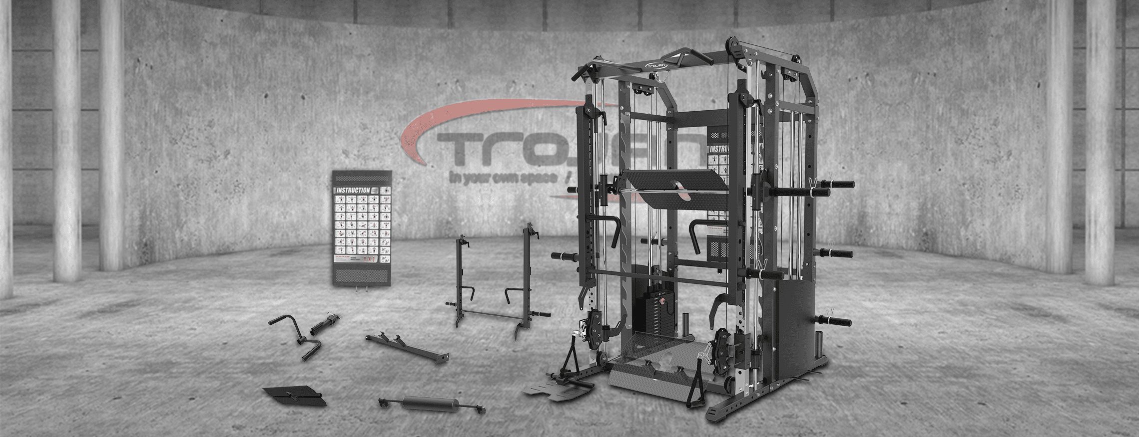 A Popular Piece of Exercise gear is the Smith Machine copy