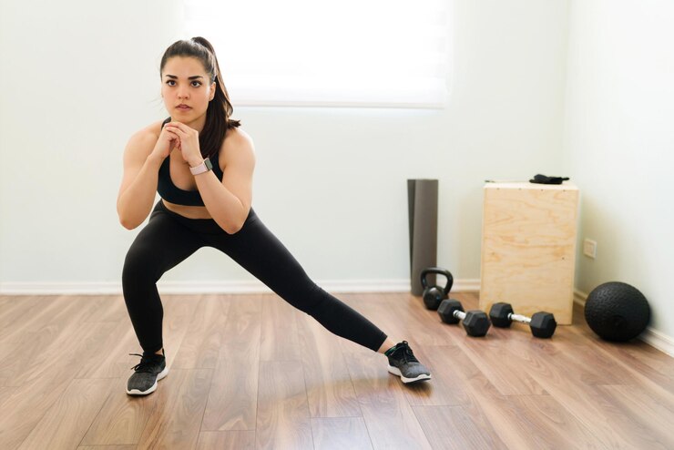 lateral lunges warm up exercise